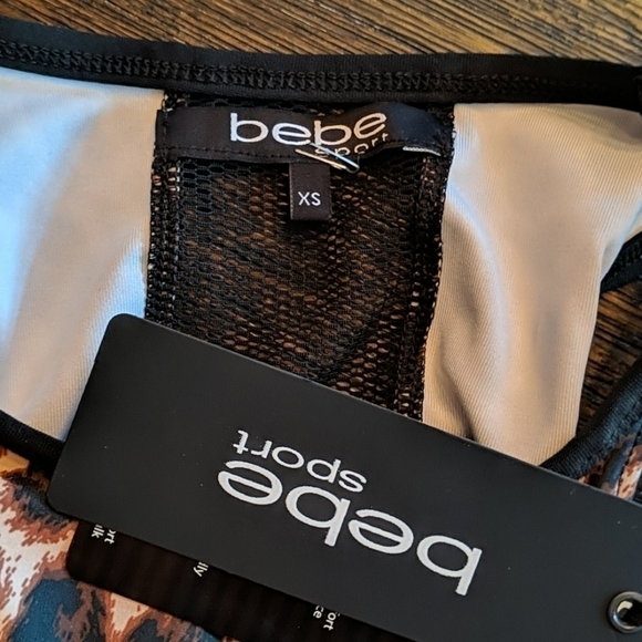 Bebe leopard sports bra new xs - Picture 3 of 3